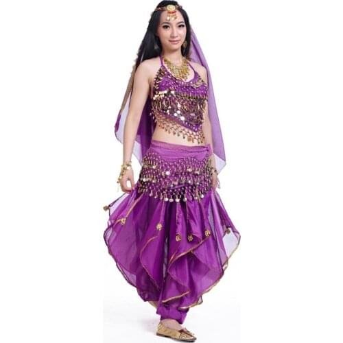 5pcs/Set Belly Dancing Costume Sets Egyption Egypt Belly Dance Costume Bollywood Costume Indian Dress Bellydance Dress