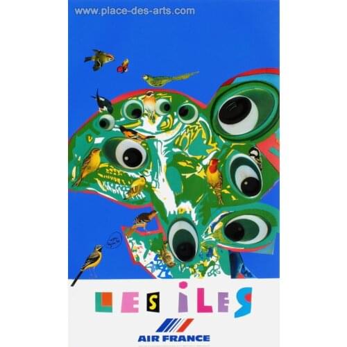 Air France Travel Tourism Lesiles Retro Vintage Kraft Poster Decorative Wall Sticker Canvas Painting Home Decor Gift