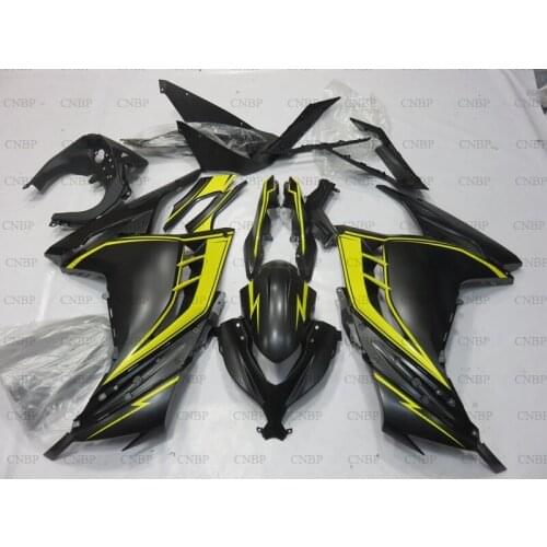 EX 300 Ninja 2013 - 2015 Fairings for Kawasaki Zx300r 2015 Full Body Kits EX 300 Ninja 14 15 Matter Black Yellow Full Body Kits