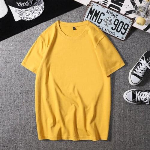 Cody Lundin 100% Cotton Breathable O-Neck Tshirt Summer 6 Kinds Of Solid Color Tops