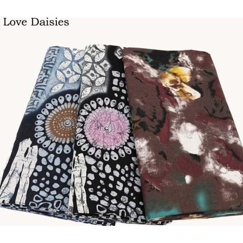 Vintange BROWN Dim Moonlight Blue and White Porcelain Style Cotton/Linen fabric for APPAREL Dress Cushion Sofa Tablecloth Decor