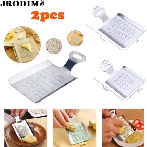 Fruit and Vegetables Tools Garlic Grinder Manual Ginger Grater Presser Stainless Steel Wasabi Grater Cutter Kitchen Accessories