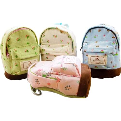 30PCS / LOT Women Coin Bag Girls Cute Kawaii Card Holder Key Money Small Bags Ladies Printing Purse