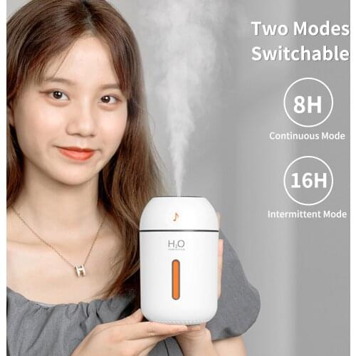 500ml USB Mini Humidifier Desktop Mute Aromatherapy Diffuser Humidification Air Fresher Sunset Light Mist Humidifiers for Home