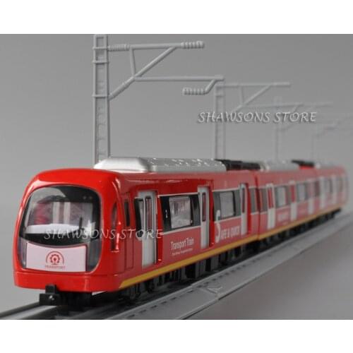 Diecast Train Model Toys 65cm Locomotive & Carriage Rail Station Playset Pull Back w/ Sound & Light