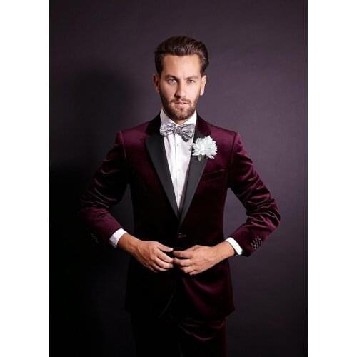Latest Design Mens Suits Groom Tuxedos Groomsmen Wedding Party Dinner Best Man Suits Blazer (Jacket+Pants+Girdle+Tie) NO:1226