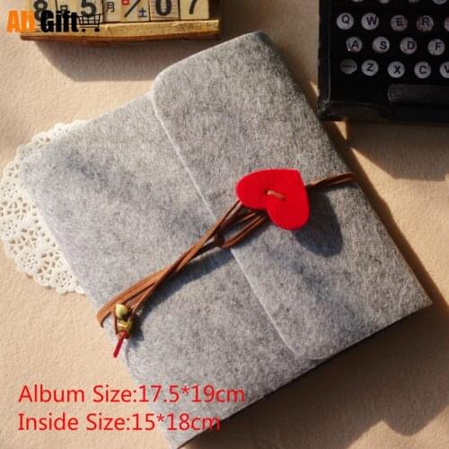 Creative Velvet Felt Cover Handmade DIY Loose-Leaf Vintage Photo Albums 30 Black Sheets Wedding Decoration Birthday Scrapbooks