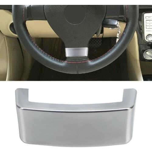 Car Steering Wheel Trim Sequin Cover Chrome Emblem Insert Trim Cover Fit for VW Golf MK5 Plus 5 GTI Passat B6 3C Eos Jetta