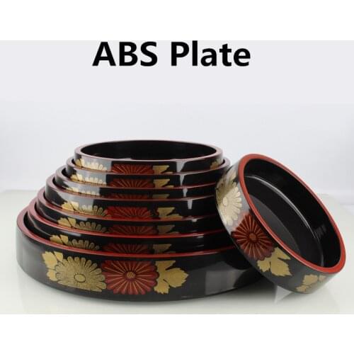 Sushi sushi casserole sushi sushi sushi container fruit plate fish plate Chrysanthemum sushi plate ABS sushi plate plastic plate
