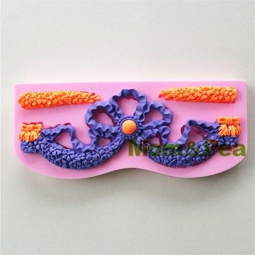 Mom&Pea 0958 Free Shipping Deco Shaped Silicone Mold Cake Decoration Fondant Cake 3D Mold Food Grade