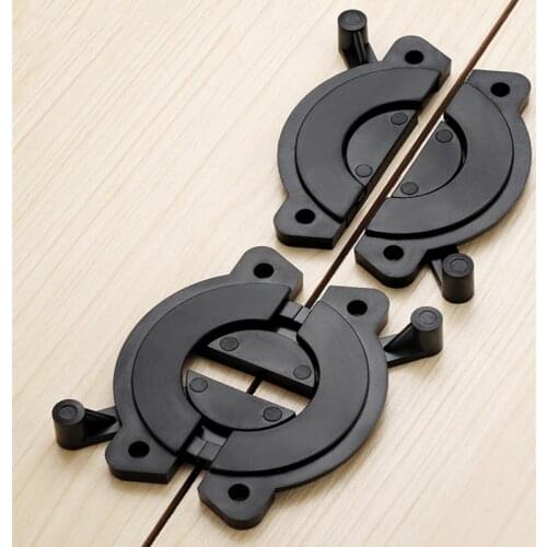 ABS Furniture Hidden hinges Durable Fixing Fitting For Conference desktop table Top Connector latch Bracket combination Fastener