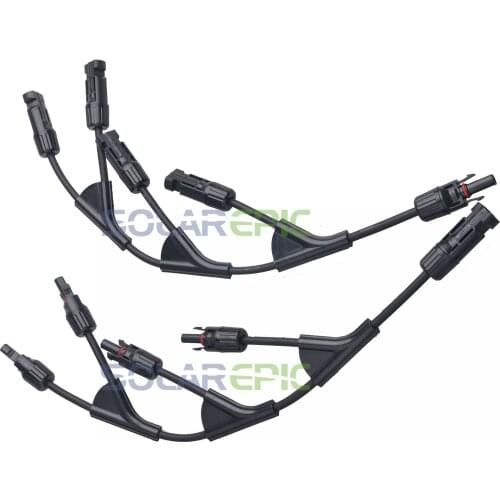 Solar Panel Cable Connector 4 to 1 Splitter Connectors For Solar Panels IP67 Conectores Waterproof Cable Connector