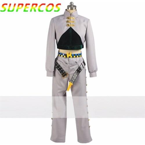 JoJos Bizarre Adventure 4rd Rohan Kishibe Uniform Cosplay Halloween Costume