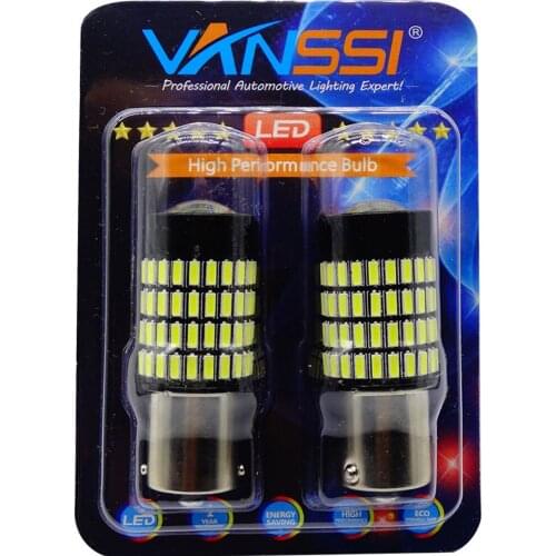 VANSSI 6000k White 1156 1141 1003 BA15S LED Bulbs with Projector for Back Up Reverse Lights,Brake Lights,Tail Lights,Rv lights