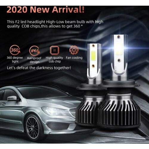 1 Pair H4 H7 LED Car Headlight Bulb 10000LM 6000K H1 H11 9005 HB3 9006 HB4 IP68 Auto high low beam headlight Fog Light headlamp