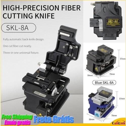 High quality Tungsten Steel blade SKL-8A optical fiber cutting knife Fiber Optic Cutter 3-in-1 Fixture Hot Melt Fiber Cleaver