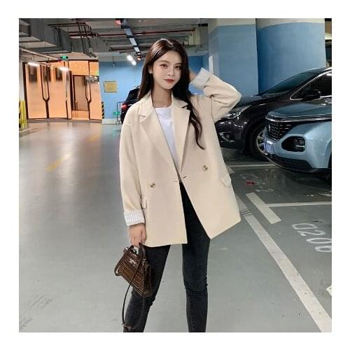 Women Office Lady Wear Suit Blazer Solid Casual Coat Jacket Long Sleeve Notched Collar Outwear Blazers