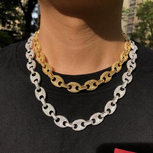 12mm Guccl chain Gold coating wholesale jewelry