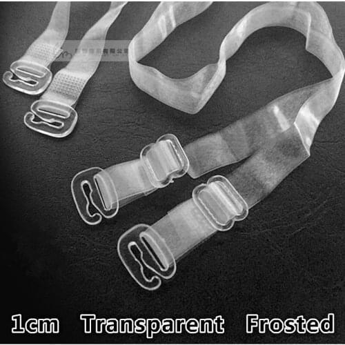 2 pair 1 cm New Fashion Adjustable Women Bra Transparent Bra Straps Intimates Accessories free shipping