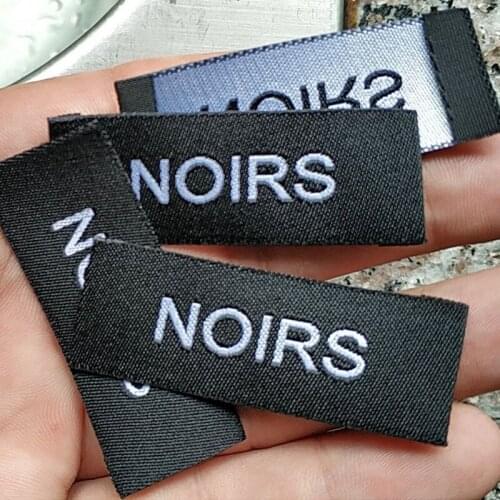 2000pcs Custom shop name Damask polyester cloth woven label 5 cm * 2 cm