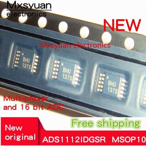 5pcs~50pcs/LOT ADS1112IDGS ADS1112IDGSR ADS1112IDGSRG4 ADS1112 BHU MSOP10 New original