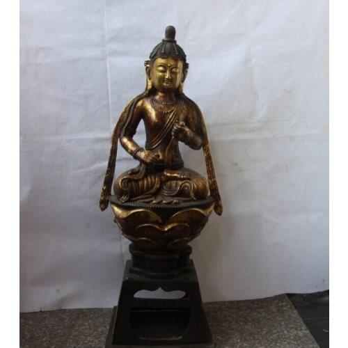 Free Shipping 75cm Tibet Copper Bronze Tara Kwan-yin Guanyin Bodhisattva Buddha Buddhism Statue