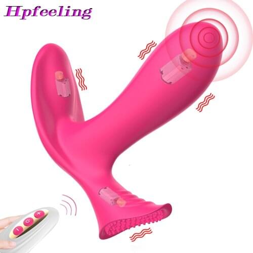 3 IN 1 Wireless Panties Vibrator Wearable G Spot Clitoris Stimulator Heating Vaginal Anal Orgasm Dildos Sex Toys for Women