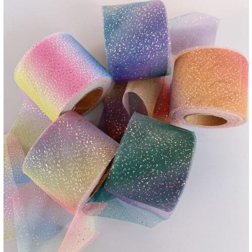 25y Glitter Silver Dots Tulle Spool Sequins Fabric DIY Crafts Material Baby Shower TUTU Skirt Headdress Wedding Party Decoration