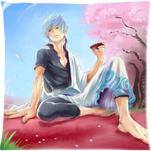 Gintama Cushion Cover Anime Home Car Decorative throw pillows Case New Arrival Custom Polyester Almofada Cover