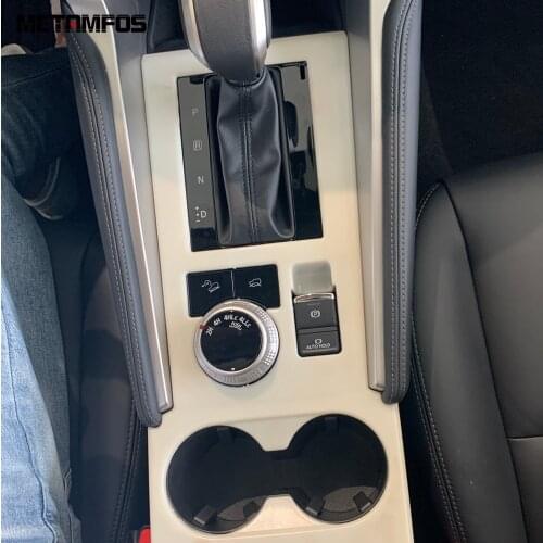 For Mitsubishi Pajero/Montero/Shogun Sport 2019-2021 Cup Holder Water Bottle Frame Gear Shift Box Cover Trim Car Accessories