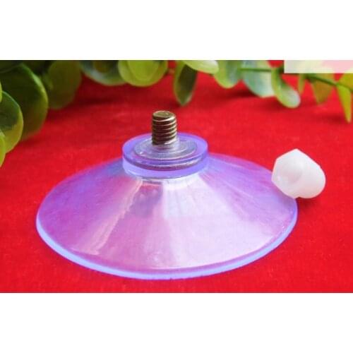 Home storage suckers 5cm screw M5 strong 50mm iron screw transparent suction cup table and chair foot pad with screw
