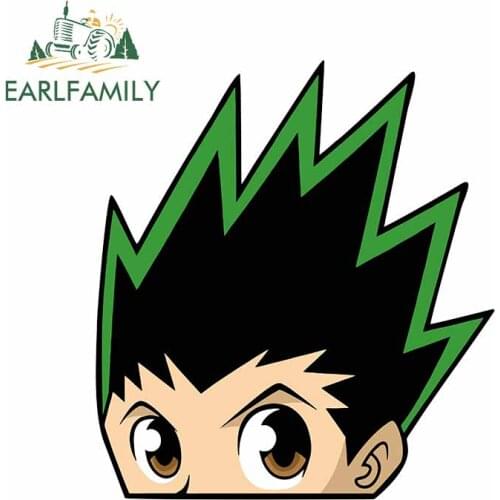 EARLFAMILY 13cm x 9.3cm for Gon Peeking Hunter X Hunter Funny Car Stickers Car Styling Fashion Laptop Bumper Decals