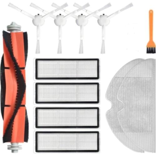 For Xiaomi Mijia 1C/STYTJ01ZHM Robot Vacuum Cleaner HEPA Filter Disposable Mop Cloth Side Brush Main Brush Parts