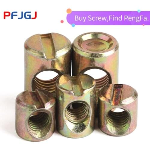 Peng Fa Hammer Nut Hammer Head Nut Furniture Nut m6M8 Two-in-one Connector Cylindrical Nut Hammer Nut