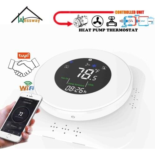 HESSWAY Air Source Heat Pump Water Heater Thermostat WIFI for 24V Northern America Standard Works with Alexa Google Home