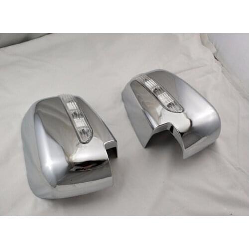 Car modification ABS Chrome plated For FOR Mitsubishi Triton L200 2005-2014 Pajero Sport 2011 door mirror covers with LED