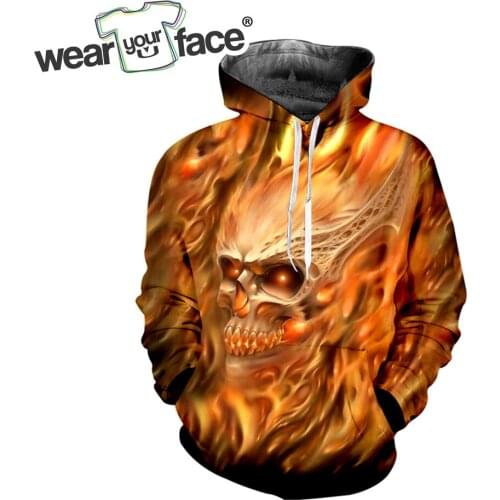 Fire Skull Motorcycle 3D All Over Printed Sweatshirts Hoodies Casual Fashion Hipster Full Streetwear Men Unisex Sets Plus Size