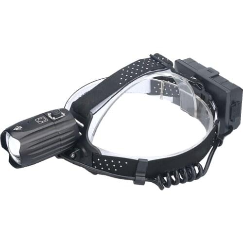 094C LED USB Rechargeable Headlamp Outdoor Head Lamp Flashlight Zoomable 3 Modes Waterproof Red Warn Light for Adults Hunting