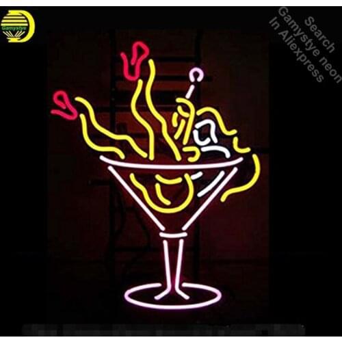 Neon Sign for Cocktail Girl neon bulb Sign Beer pub Neon lights Sign glass Tube Handcraft Iconic Bulbs Super Bright club lamp