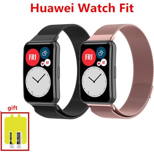 NEW Milanese Watch Band for Huawei Watch Fit/ HONOR Watch ES Watch Stainless Steel Women Men Replacement Bracelet Band Strap