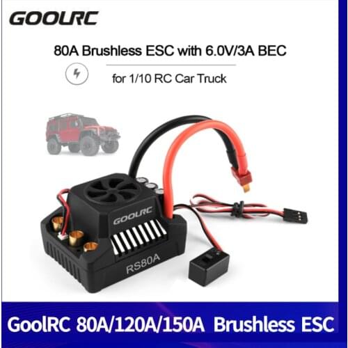 Original GoolRC 80/120A/150A Brushless ESC Electric Speed Controller 6.0V/8.4V/5A BEC for 1/8 1/10 RC Truck Off-road Car RC Part