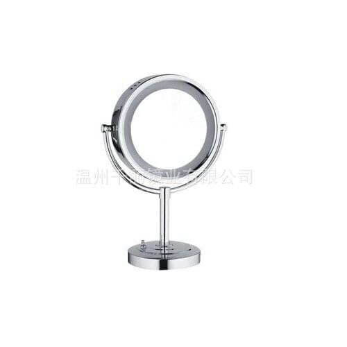 Factory direct copper mirror with LED beauty mirror desktop mirror round