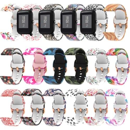 Soft Silicone Watch Strap Band For Huami Amazfit Bip Lite / GTS 2 2e mini Wrist band 20mm strap