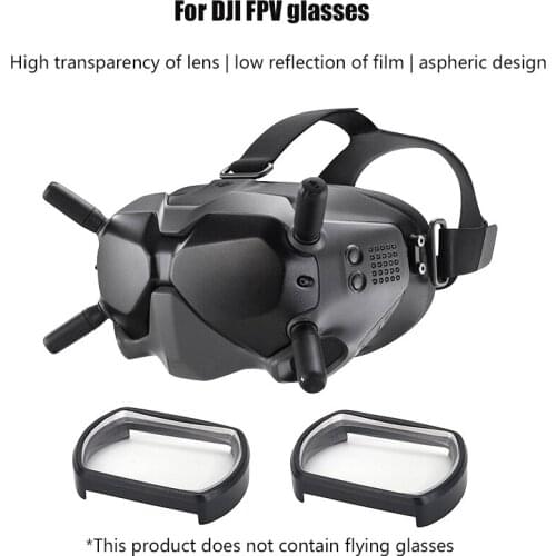 FPV Myopia Lenses Comfortable Thin Light for DJI FPV Flying Glasses V2 Aspherical Vision Correction Lenses