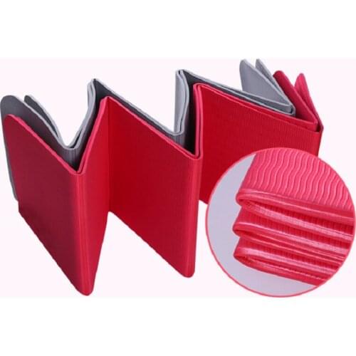 Foldable TPE Yoga Mat For Beginners Anti Slip Portable Sport Mat Fitness Mat Folding Yoga Blanket Gymnastics Mats 183*61cm*6mm