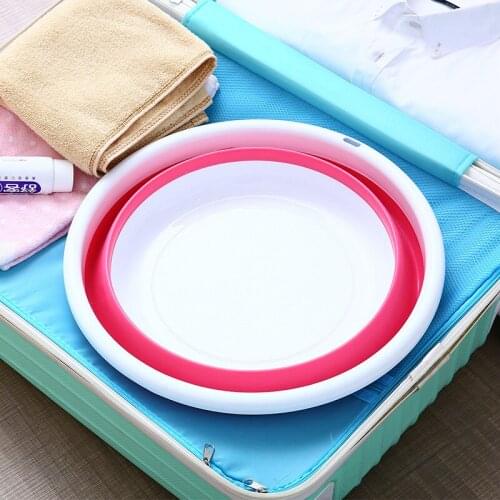Folding Basin Extra Large Drop-Resistant Plastic Basin Portable Travel Washbasin