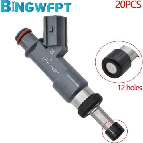 20pcs 23250-75100 23209-79155 Fuel Injector Nozzle For TOYOTA ASIA Fortuner Hilux 2.7L 2TR 2006~2010 2320979155 23209-09045