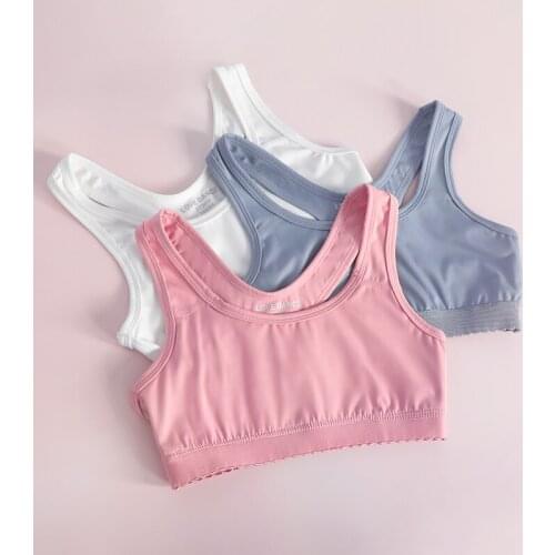 3pcs Sports underwear women Girl gather no steel ring lingerie bra tube top wrapped chest beauty back thin section