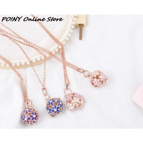 Aromatherapy Diffuser Neckalce Oil Painting Daisy Flower Essential Oil Aroma Diffuser Necklace Open Cage Locket Christmas Gift