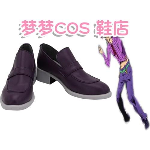 Anime JoJos Bizarre Adventure Vinegar Doppio Cosplay Shoes Boots Halloween Carnival Cosplay Costume Accessories Custom Made